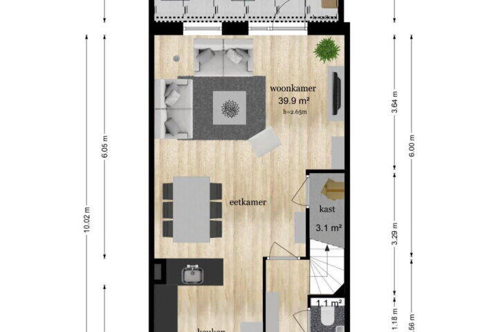 Plattegrond – David van Bourgondiëweg 13, Wijk bij Duurstede