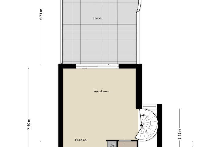 Plattegrond – De Beurs 58, Amersfoort