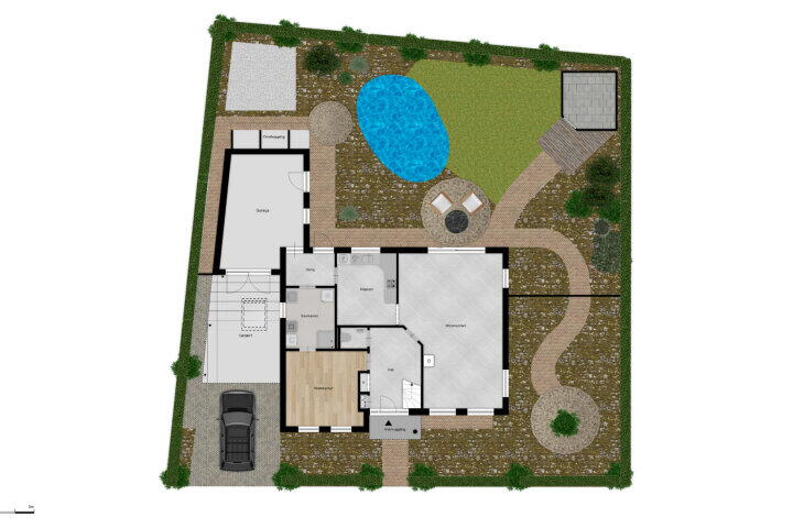 Plattegrond – De Boeding 8, Teteringen