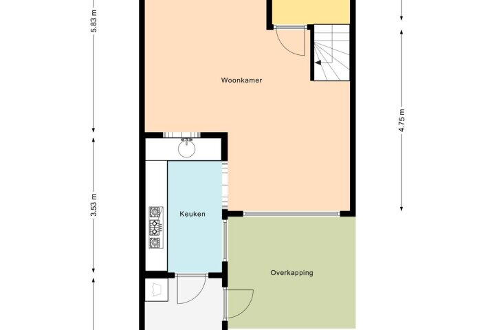 Plattegrond – De Bolle 102, Hurdegaryp