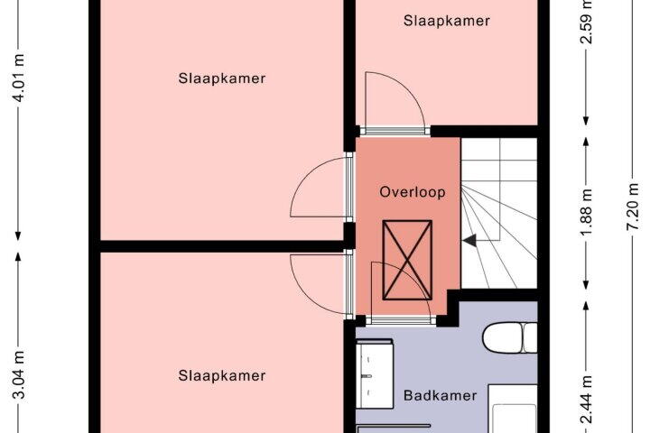 Plattegrond – De Bolle 102, Hurdegaryp