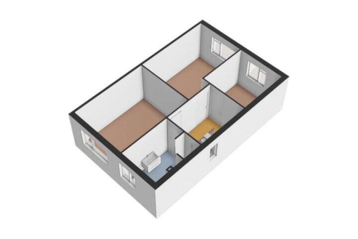 Plattegrond – De Boomgaard 46, Assen