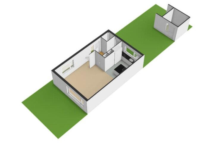 Plattegrond – De Boomgaard 46, Assen