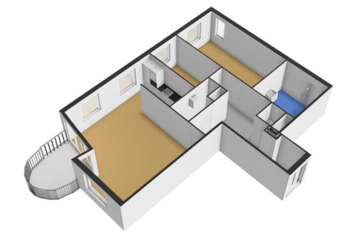 Plattegrond – De Brink 316, Zutphen