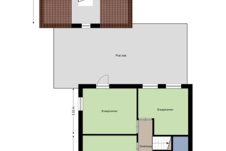 Plattegrond – De Brug 36, Zundert