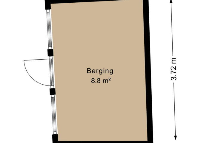 Plattegrond – De Buitengracht 64, Steenwijk