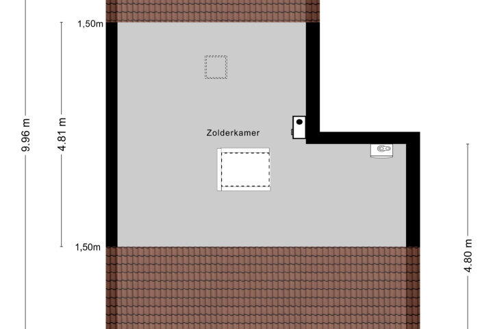 Plattegrond – de Distele 18, Maastricht