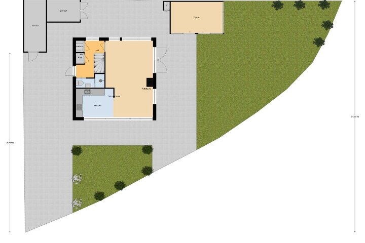 Plattegrond – De Dreef 3 B023, Opmeer