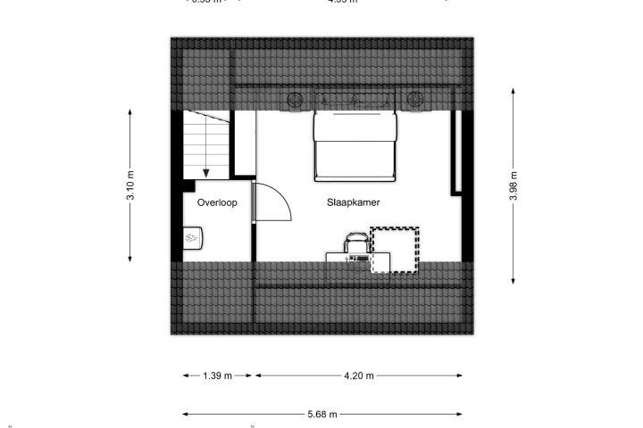 Plattegrond – De Excelsior 89, Drachten