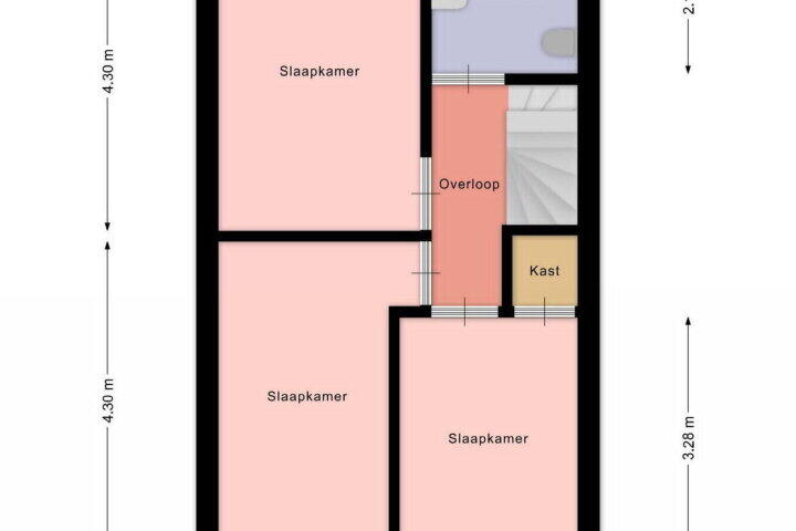 Plattegrond – De Feanrânne 14, IJlst