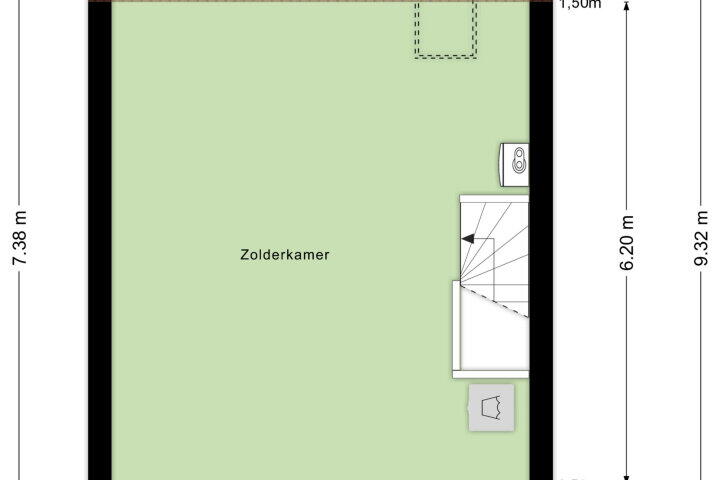Plattegrond – de Flier 3218, Wijchen