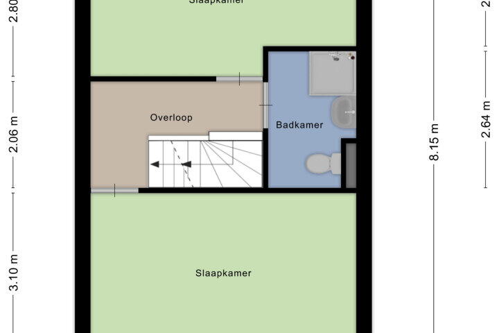 Plattegrond – de Flier 3308, Wijchen