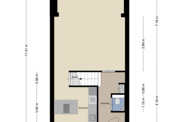 Plattegrond – de Flier 3328, Wijchen