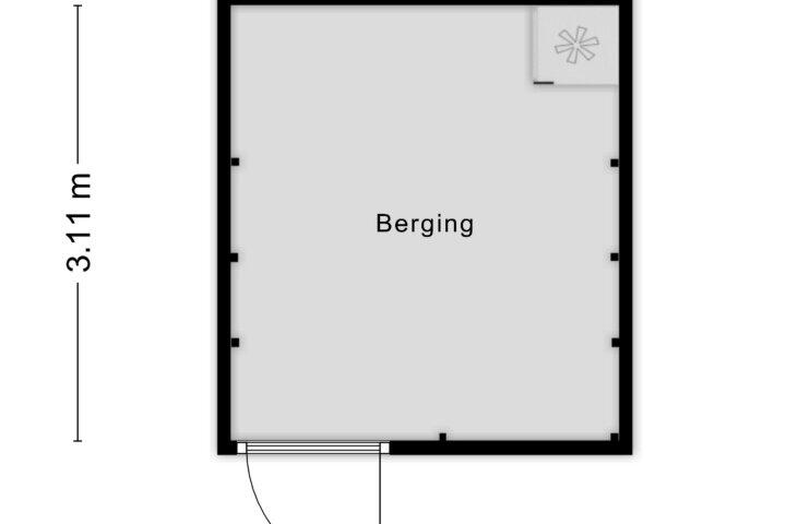 Plattegrond – de Flier 3328, Wijchen