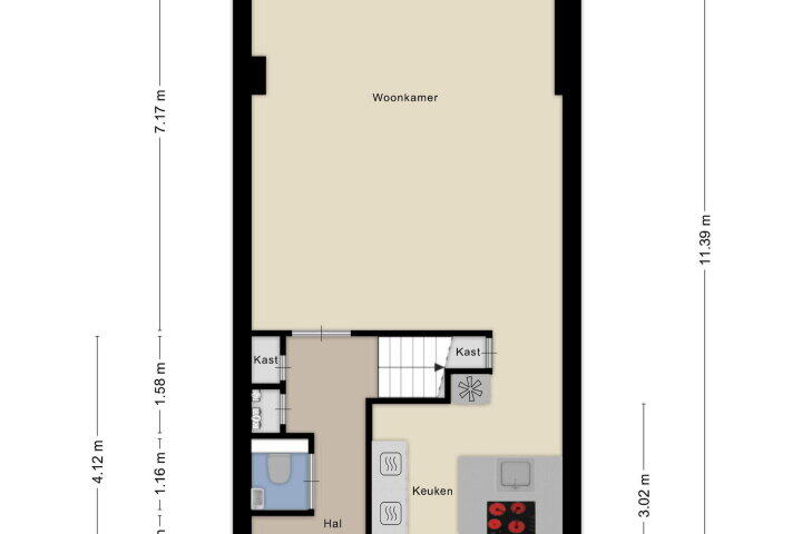 Plattegrond – de Flier 3507, Wijchen