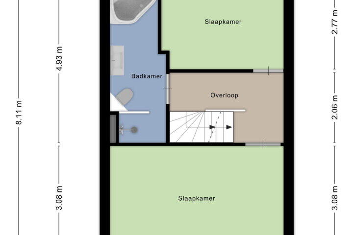 Plattegrond – de Flier 3507, Wijchen