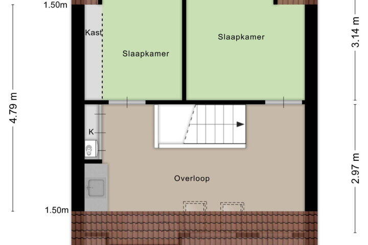 Plattegrond – de Flier 3507, Wijchen
