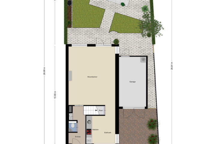 Plattegrond – de Flier 3515, Wijchen