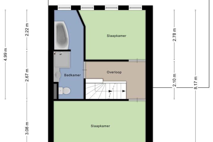 Plattegrond – de Flier 3515, Wijchen