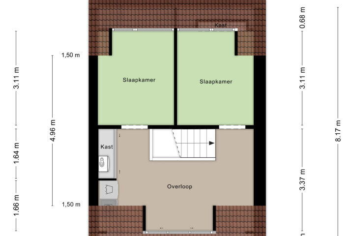 Plattegrond – de Flier 3515, Wijchen