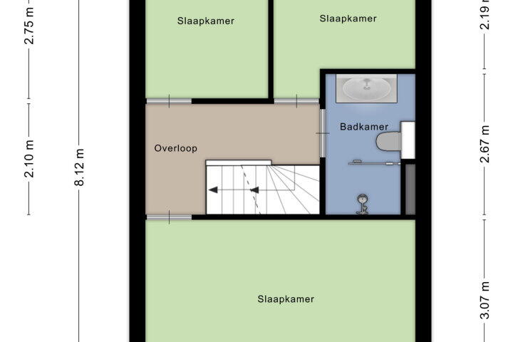 Plattegrond – de Flier 3521, Wijchen
