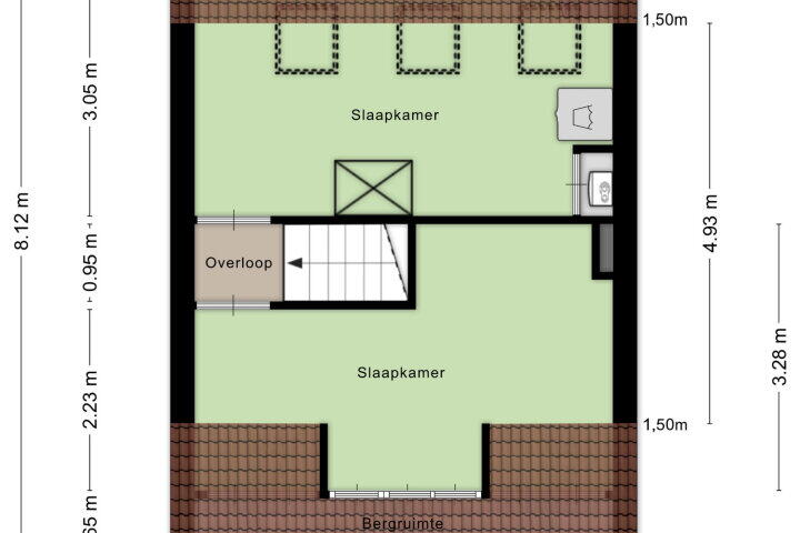 Plattegrond – de Flier 3521, Wijchen