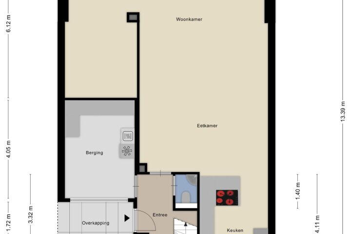 Plattegrond – de Flier 3840, Wijchen