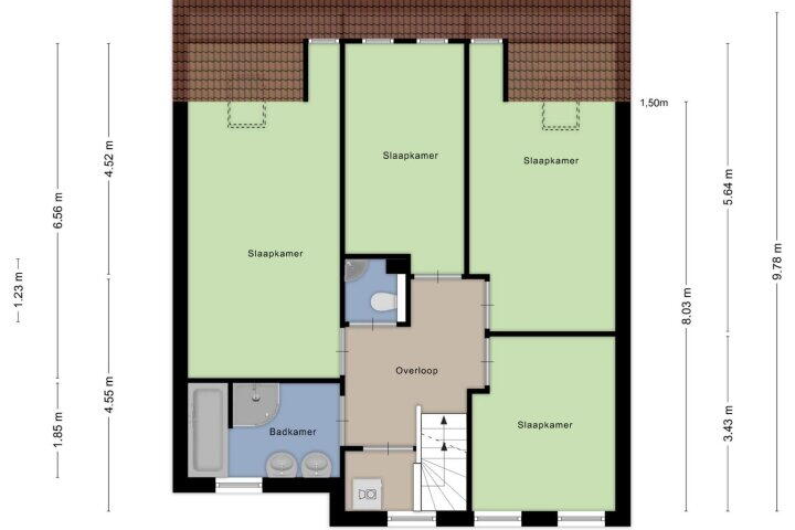 Plattegrond – de Flier 3840, Wijchen