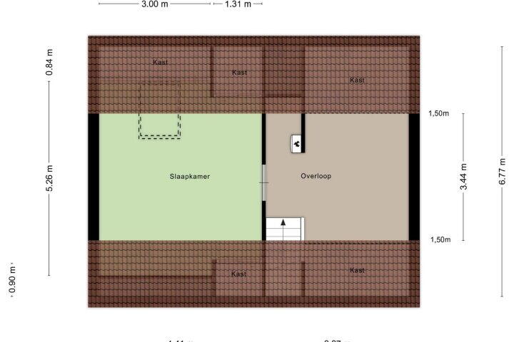 Plattegrond – de Flier 3840, Wijchen