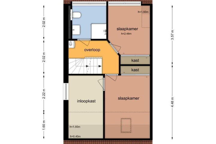 Plattegrond – De Gardeniers 14, Rutten
