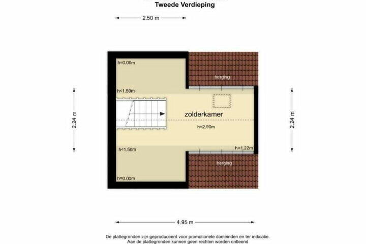 Plattegrond – De Gardeniers 14, Rutten