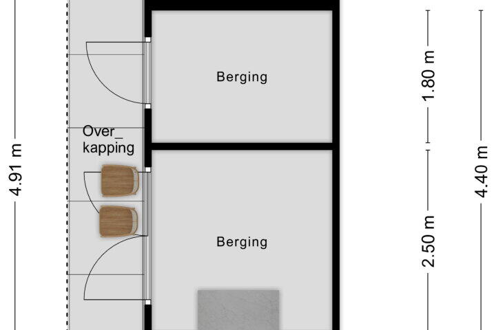 Plattegrond – De Gebrande Hoef 5, Moerstraten