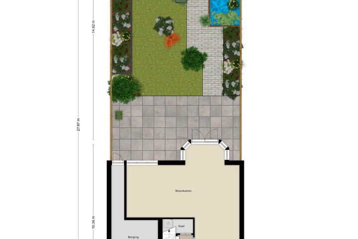 Plattegrond – de Geer 1118, Wijchen