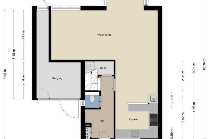 Plattegrond – de Geer 1118, Wijchen