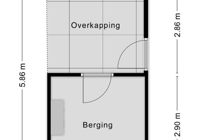 Plattegrond – De Genestetlaan 5, Roosendaal