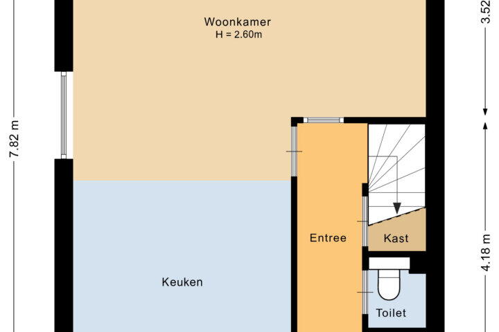 Plattegrond – de Gildekamp 3001, Nijmegen