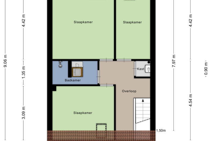 Plattegrond – de Gildekamp 4109, Nijmegen