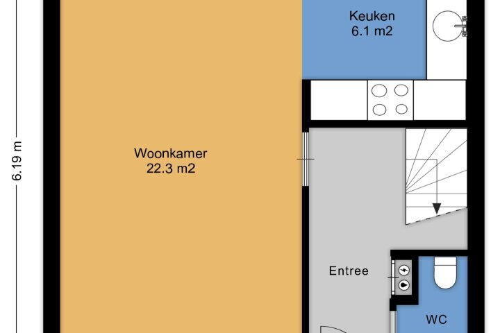 Plattegrond – De Graspieper 20, Vriezenveen