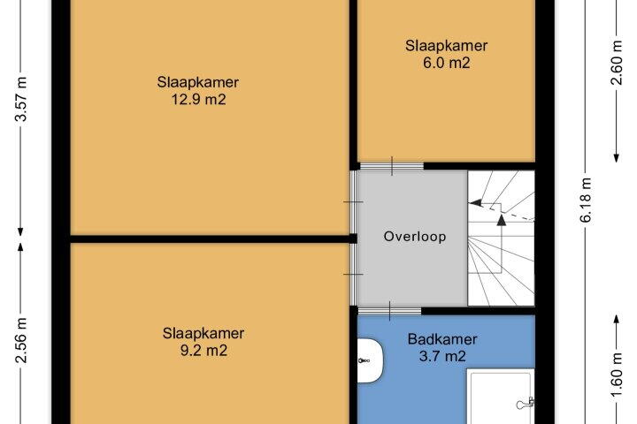 Plattegrond – De Graspieper 20, Vriezenveen