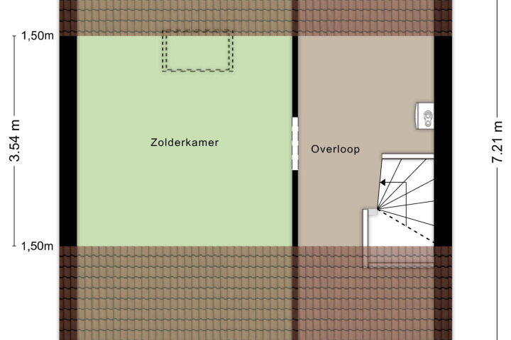 Plattegrond – De Hage 61, Overasselt