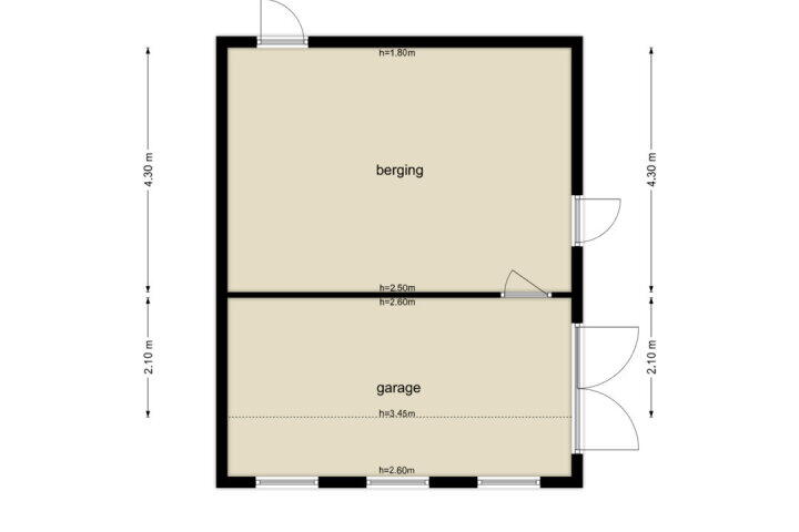 Plattegrond – De Haspel 9, Arnhem