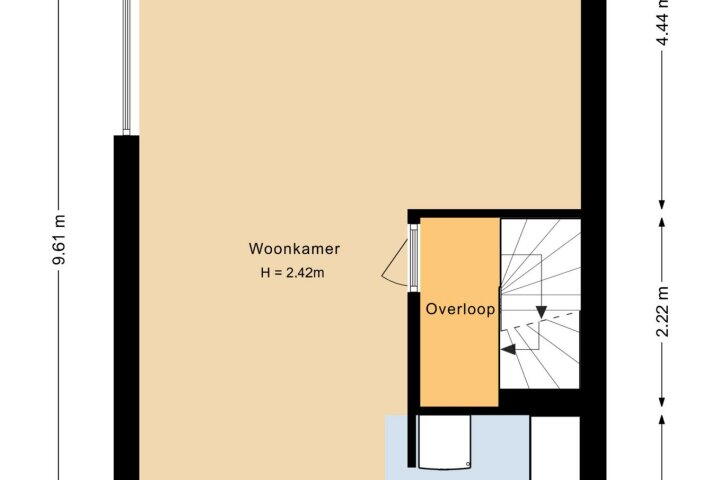 Plattegrond – De Held 47, Groningen