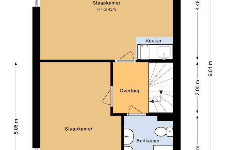 Plattegrond – De Held 47, Groningen
