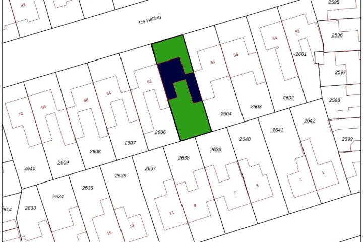 Plan – De Helling 60, Leek