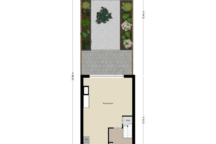 Plattegrond – De Hoef 41, Malden