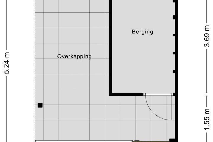 Plattegrond – De Hoef 41, Malden