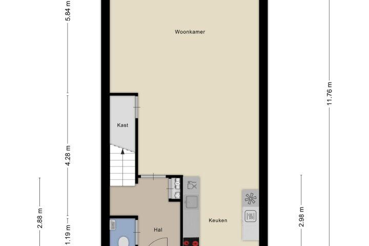 Plattegrond – De Hoop 17, Zeewolde