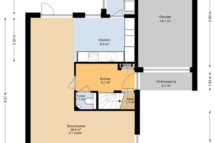 Plattegrond – de Hop 20, Roden