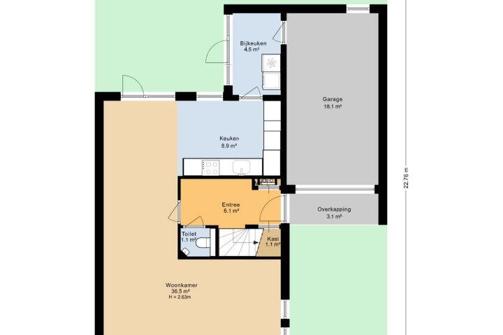 Plattegrond – de Hop 20, Roden