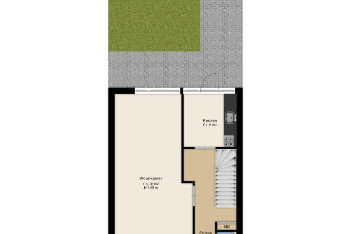 Plattegrond – De Hultinge 7, Beilen
